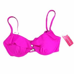 NWT Xhilaration Push Up Fuchsia Pink Bikini Top M